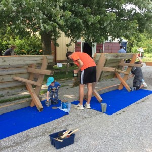 Grandsons hard at work 